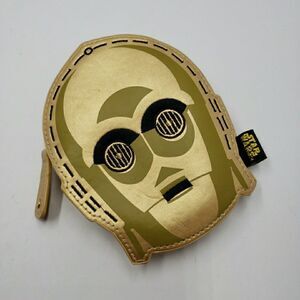 Star Wars Loungefly Mini Purse C-3PO Zip Up Wallet Coin Purse
